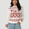 Wrangler Wrangler Women's Steer Head Sweater -Ariat Store wrangler wrangler womens steer head sweater